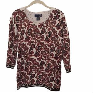 Country shop silk hand beaded sweater